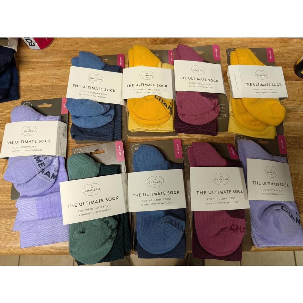 9 PAIR Le Chameau IRIS LOW The Ultimate Sock ASSORTED Colors SZ M
